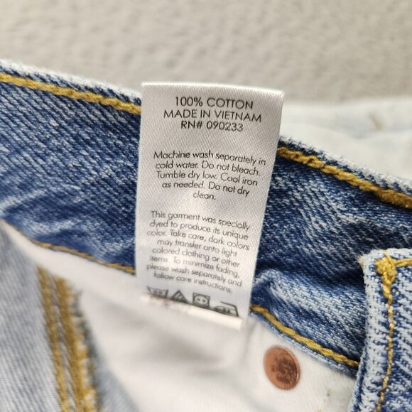 Pacsun Jeans Mens 28x25 Slim Fit Tapered Leg Mid Rise Skinny Patchwork Denim - Picture 9 of 10